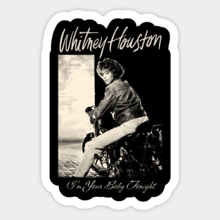 Whitney Houston Vintage I'm Your Baby Tonight Sticker